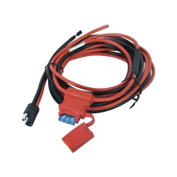 txPRO Cable de Corriente, 3 Metros, Negro/Rojo, para Motorola 