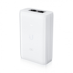 Ubiquiti Networks Adaptador e Inyector de PoE+ U-POE-AT, Gigabit Ethernet, 48V, 2x RJ-45 