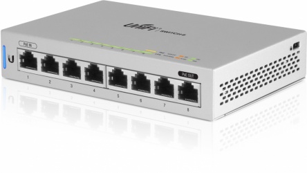 Switch Ubiquiti Networks Gigabit Ethernet UniFi Switch 8, 8 Puertos 10/100/1000Mbps (sin PoE), 16 Gbit/s - Gestionable 