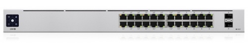 Switch Ubiquiti Networks USW-24-POE, 24 Puertos Gigabit Ethernet 10/100/1000 16 x PoE 92W, 2 Puertos SFP, 52 Gbit/s, 16000 Entradas, Administrado  