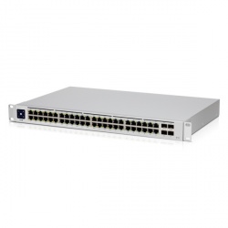 Switch Ubiquiti Networks Gigabit Ethernet USW-48-POE, 48 Puertos PoE+ 10/100/1000Mbps + 4 Puertos 1G SFP, 104Gbit/s - Administrable 