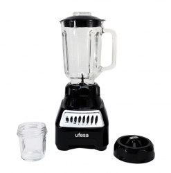 Ufesa Licuadora BS7020-MG5294, 1.5 Litros, 600W, 10 Velocidades, Negro 