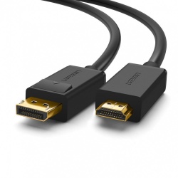 Ugreen Cable DisplayPort Macho - HDMI Macho, 4K, 30Hz, 2 Metros, Negro 