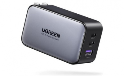 UGREEN Cargador de Pared Nexode, 65W, 2x USB-C 1x USB-A, Negro 