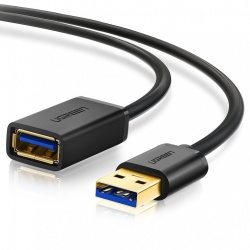 Ugreen Cable USB A Macho - USB A Macho, 1 Metro, Negro 