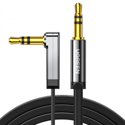 Ugreen Cable AUX 3.5mm Macho - 3.5mm Macho, 2 Metros, Negro 