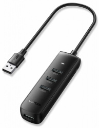 Ugreen Hub USB-A, 4x USB 3.0, 5000Mbps, Negro 