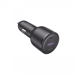 Ugreen Cargador de Auto 20467, 69W, 1 x USB-A 2 x USB-C 