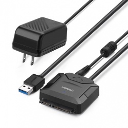 Ugreen Cable SATA Macho - USB 3.0 Macho, 50cm, Negro 