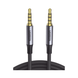 Ugreen Cable Auxiliar 3.5mm Macho - 3.5mm Macho, 2 Metros, Negro 