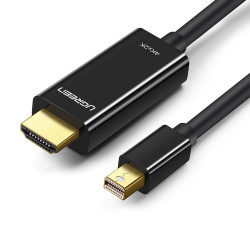 Ugreen Cable Mini DisplayPort Macho- HDMI Macho, 4K, 1.5 Metros, Negro 