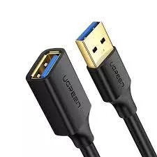 Ugreen Cable USB-A Macho - USB-A Hembra, 3 Metros, Negro 