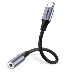 Ugreen Cable USB C Macho - 3.5mm Hembra, Negro 