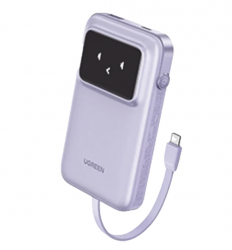 Cargador Portátil Ugreen Power Bank 35604B, 10.000mAh, Morado 