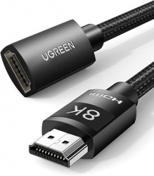 Ugreen Cable 40447 HDMI 2.1 Macho - HDMI Hembra, 48 Gbit/s, 1 Metro 