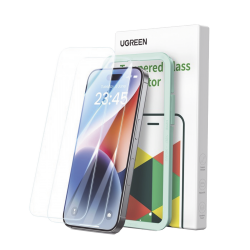 Ugreen Protector de Pantalla para iPhone 16 Pro, Vidrio Templado, Transparente 