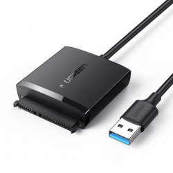 Adaptador USB 3.0 Macho - SATA III Macho, 50cm, Negro 