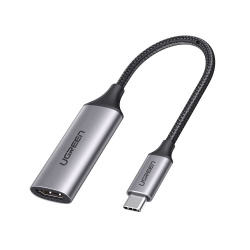 Ugreen Adaptador HDMI Hembra - USB C Macho, 10cm, Negro 