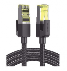 Ugreen Cable Patch Cat 7 F/FTP Blindado RJ-45 Macho - RJ-45 Macho, 3 Metros, Negro 