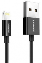 Ugreen Cable USB A Macho - Lightning Macho, 2 Metros, Negro 