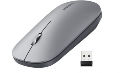 Mouse Ugreen Óptico 90373, Inalámbrico, RF inalámbrico, 4000 DPI, Gris 