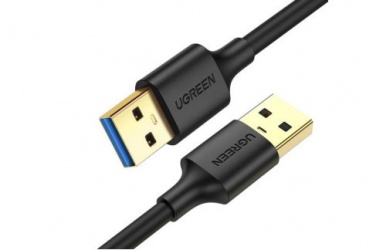 Ugreen Cable USB-A Macho - USB-A MAcho, 3 Metros, Negro 