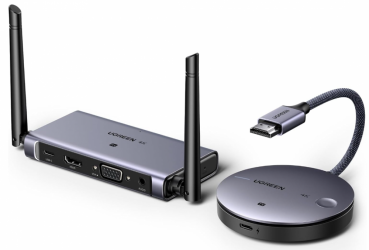 Ugreen Transmisor y Receptor Inalámbrico, Entrada 1 x HDMI, Salida 1 x HDMI, hasta 50 Metros 