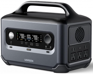 Ugreen Estación de Carga PowerRoam 600, 600W, 680Wh, 2 x USB-A, 2 x USB-C, 5 Salidas 