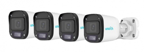 Uniarch Kit de Vigilancia UAC-B115-F28-W de 4 Cámaras CCTV Bullet 