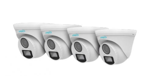 Uniarch Kit de Vigilancia UAC-T112-F28-W de 4 Cámaras CCTV Torreta  