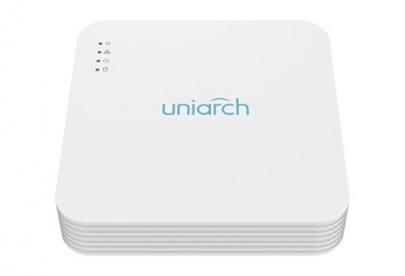 Uniarch NVR de 4 Canales NVR-104LS-P4 para 1 Disco Duro, máx. 10TB, 2x USB 2.0, 1x RJ-45 