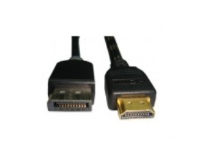Unirise Cable HDMI Macho - DisplayPort Macho, 1.8 Metros, Negro 