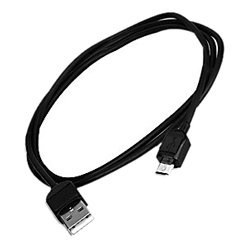 Unirise Cable USB A Macho - Micro-USB B Macho, 90cm, Negro 