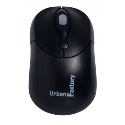 Mouse Urban Factory Óptico Big Crazy, USB, 900DPI, Negro 