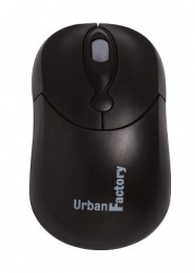 Mouse Urban Factory Óptico Crazy, Alámbrico, USB, 800DPI, Negro 