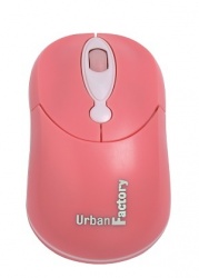 Mouse Urban Factory Óptico Crazy, Alámbrico, USB, 800DPI, Rosa 