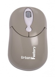 Mouse Urban Factory Óptico Crazy, Alámbrico, USB, 800DPI, Gris 