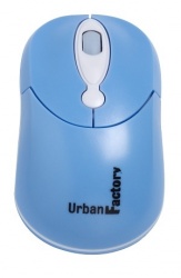 Mouse Urban Factory Óptico Crazy, Alámbrico, USB, 800DPI, Azul 