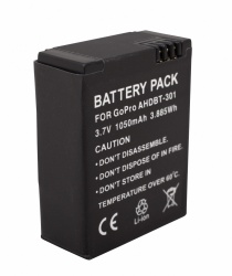 Urban Factory Bateria Recargable, 1050mAh, para GoPro Hero3/Hero3+ 