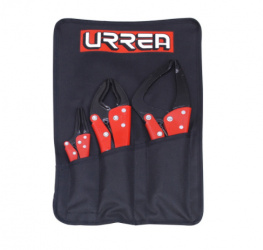 Urrea Juego de Pinzas de Presión Automotriz 4100A, 3 Piezas, Rojo 