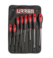 Urrea Juego de Destornilladores Bimaterial Combinados 8600D, 8 Piezas 