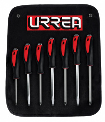 Urrea Juego de Desarmadores Cruz/Plano 9100GC, 7 Piezas 