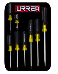 Urrea Juego de Destornilladores Combinados 9400D, 8 Piezas 