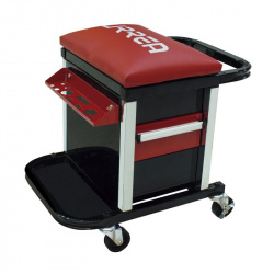 Urrea Banco de Trabajo para Mecánico 9984, hasta 200kg, Negro/Rojo 