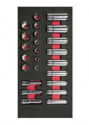 Urrea Juego de Dados CH107, 3/8