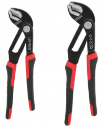 Urrea Juego de Pinzas de Extensión J201G, 2 Piezas, Negro/Rojo 