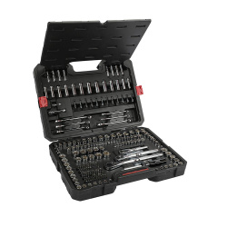 Urrea Juego de Dados con Matraca JCB02, 230 Piezas, Negro 