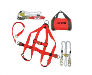 Urrea Kit Arnés de Posicionamiento USA02A, Talla 36-40, 5 Piezas, Rojo 