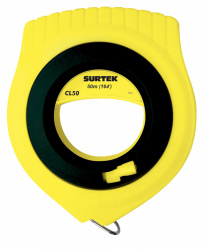 Flexómetro Urrea CL50, 50 Metros, 1.27cm, Negro/Amarillo 