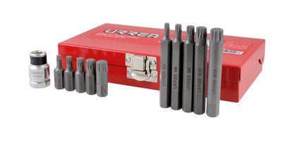 Urrea Juego de Puntas J6011, 11 Piezas, Negro 